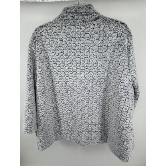 Alfred Dunner Faux Fur Jacket Womens 22W Gray Oscar Night Soft Plush Cozy NWT - Picture 2 of 11